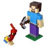Lego Minecraft 21148 Конструктор Лего Майнкрафт Большие фигурки S1, Стив с попугаем, 159 деталей