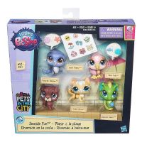 Hasbro B5004 LPS Игровой набор Морское побережье (Seaside Fun), 5 зверюшек