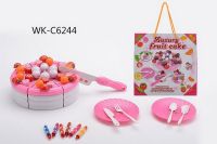 JUNFA 5558 Набор "Фруктовый торт" с аксессуарами, 21х10х21см