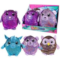 BEVERLY HILLS TEDDY BEAR SMZ01002/1 Shimmeez (Шиммиз), мягконабивные фигурки животных в пайетках, 35 см, 4 шт в дисплее