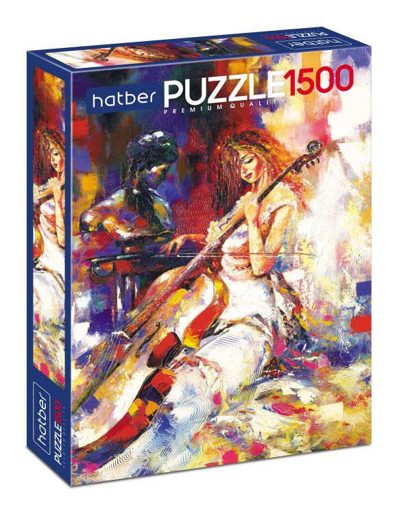 Hatber 1500ПЗ1-18614 Пазл Hatber Premium Девушка с виолончелью 1500 элементов, А1
