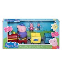Peppa Pig 15563 Набор "Паровозик дедушки Пеппы" со звуком, (поезд, 3 фигурки)