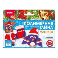 LORI Пз/Пг-022 Набор для творчества LORI Полимерная глина Магниты Новогоднее приключение