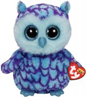 TY 36148 Beanie Boo's Мягкая игрушка Совенок Oscar, 15 см