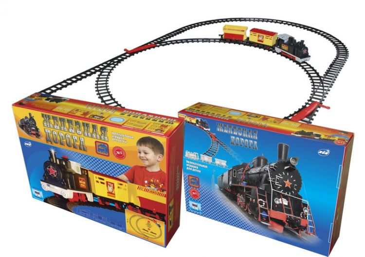 Омский завод электротоваров ОМ-48301 Игра настольная Железная дорога