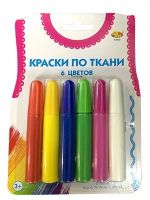 AB-toys A2622 Набор красок по ткани, 6 цветов