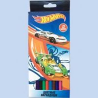 Centrum 88771 Карандаши цветные 12 цветов "Hot Wheels", длина 177 мм, в картонной упаковке с европодвесом