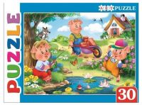 Рыжий кот ПА-4519 Artpuzzle Пазл Три поросёнка, 30 элементов