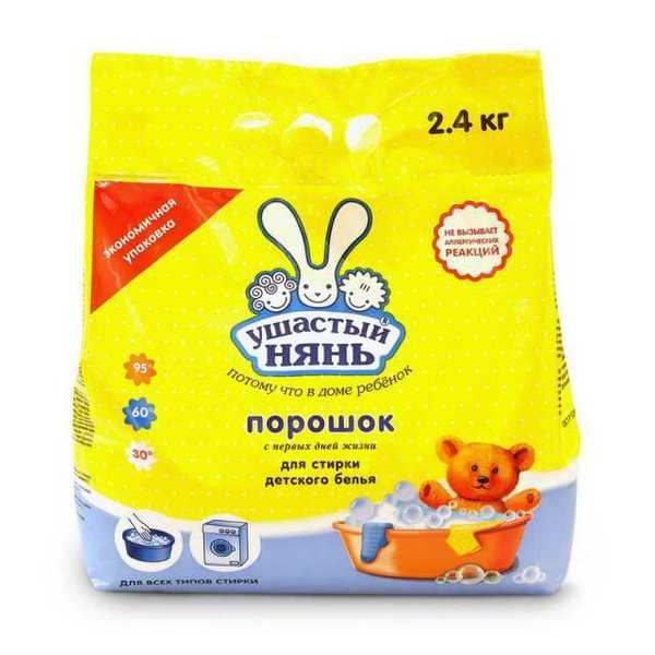Ушастый нянь 01013К Стиральный порошок Ушастый нянь 2,4кг
