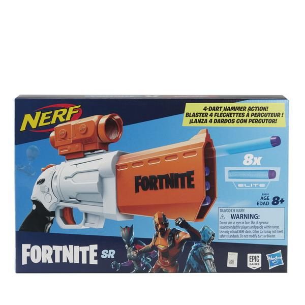 Hasbro (Хасбро) E9391eu4 Бластер Hasbro NERF Фортнайт SR Hasbro (Хасбро) E9391eu4 Бластер Hasbro NERF Фортнайт SR