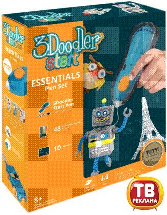 Wobble Works 3Д Ручка 3DOODLER START, базовый набор (компактная упаковка)