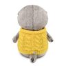 BUDI BASA BB-037 Мягкая игрушка Кот Басик BABY в жилетке, 20 см
