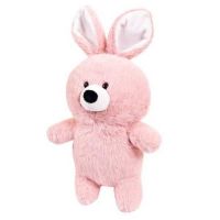 ABtoys M5049 Мягкая игрушка Флэтси Кролик розовый, 24 см