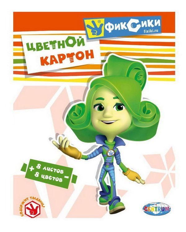 CENTRUM 84717 Картон цветной "Фиксики-Файер", 8листов,8цветов н/мелованный,размер А4 (30*21,5см), в папке CENTRUM 84717 Картон цветной "Фиксики-Файер", 8листов,8цветов н/мелованный,размер А4 (30*21,5см), в папке