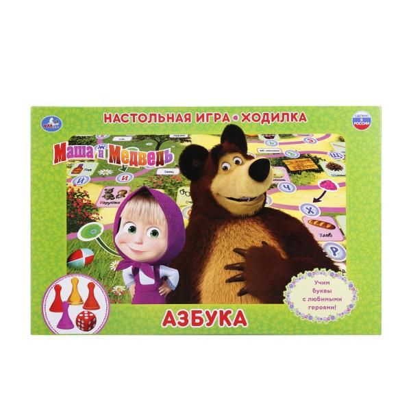 УМка 4690590112052 Игра настольная Ходилка "Маша и Медведь" Азбука