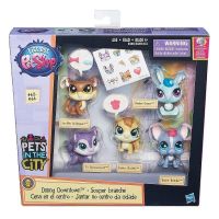 Hasbro B5005 LPS Игровой набор Dining Downtown, 5 зверюшек