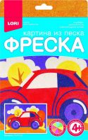 LORI Пз/ф-022 Набор для творчества LORI Фреска. Картина из песка Машина