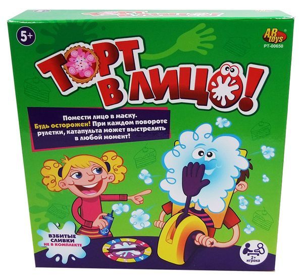 AB-toys PT-00650 Веселая игра "Торт в лицо"