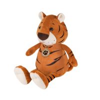 Maxitoys MT-MRT022128-20 Мягкая Игрушка Maxitoys Luxury, Тигр Толстяк с Медальоном, 20 см СИМВОЛ ГОДА 2022