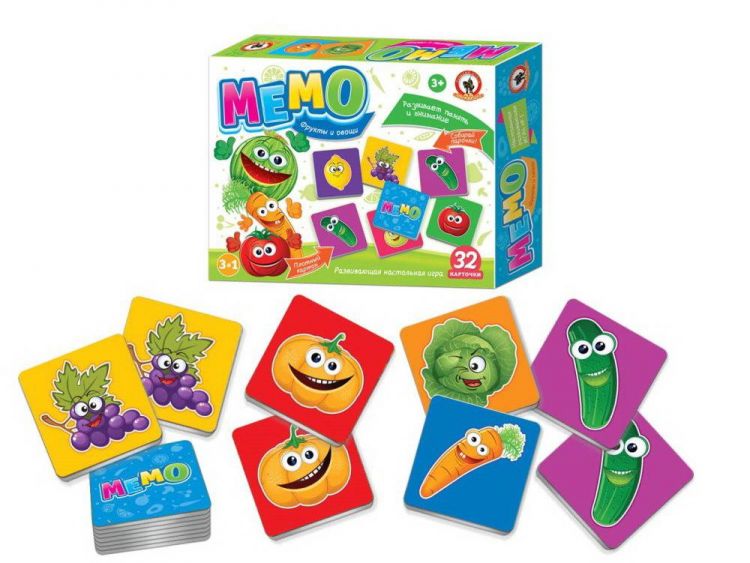 Русский Стиль 03454 Настольная игра Русский Стиль Игра Мемо Фрукты и овощи Русский Стиль 03454 Настольная игра Русский Стиль Игра Мемо Фрукты и овощи