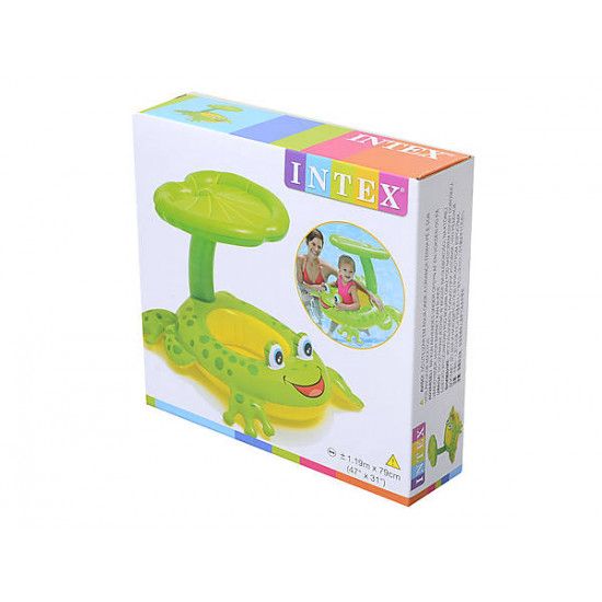 Intex 56584 Плот надувной для детей "Лягушка", с навесом