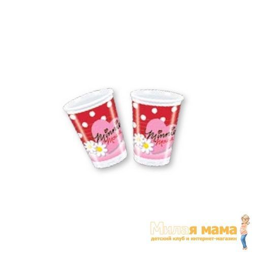 Procos 80175 Стаканы пластиковые "Минни Маус с маргаритками", 10 шт.