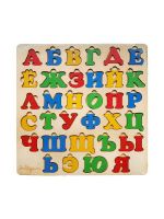 ЯиГрушка ЯиГ-128 Пазл ЯиГрушка Алфавит 30х30 см деревянный