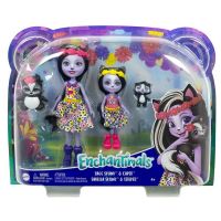 Mattel HCF82 Игровой набор Mattel Enchantimals Сейдж Скунси с сестричкой и питомцами