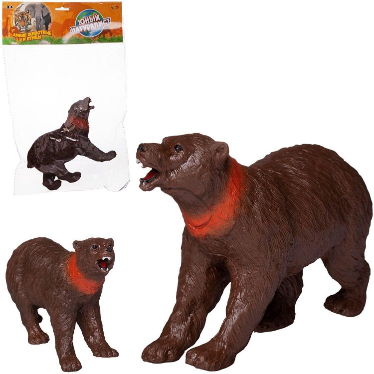 ABtoys (АБтойс) PT-01701 Фигурка Abtoys Юный натуралист Дикие животные и птицы Медведь бурый, термопластичная резина