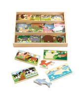 Melissa&Doug 9890 Пазл деревянный "Мои первые пазлы" Животные, в деревянной коробке