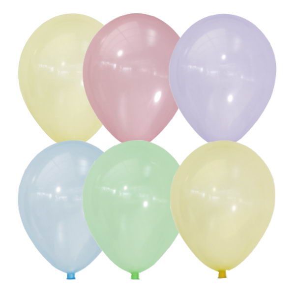 Пати Бум 6069353 Набор шаров ПатиБум Кристалл Bubble ассорти, латекс 12"/30см 100шт