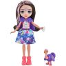 Mattel GYN57 Энчантималс Набор Друзья в Солнечной Саванне, 4 куклы с питомцами, 15 см