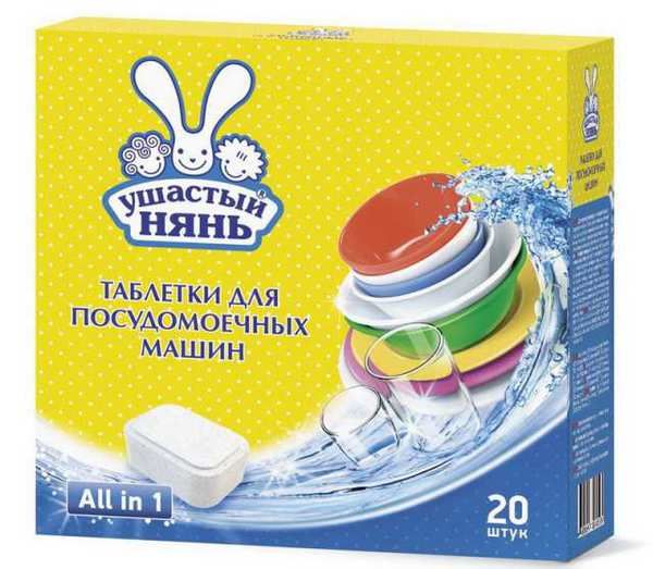 Ушастый нянь 06450К Таблетки Ушастый нянь для посуд.машин 20шт