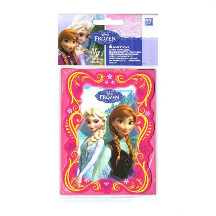 Procos 82504 Приглашения в конвертах "Холодное сердце", 6 шт.