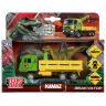 Технопарк SB-19-29+DINO(WB) Машинка Кamaz Эвакуатор и динозавр, инерционная, металлическая, 9 см