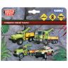 Технопарк SB-19-29+DINO(WB) Машинка Кamaz Эвакуатор и динозавр, инерционная, металлическая, 9 см