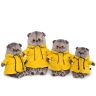 BUDI BASA Ks22-084 Мягкая игрушка Кот Басик в желтой куртке "B&Co", 22 см