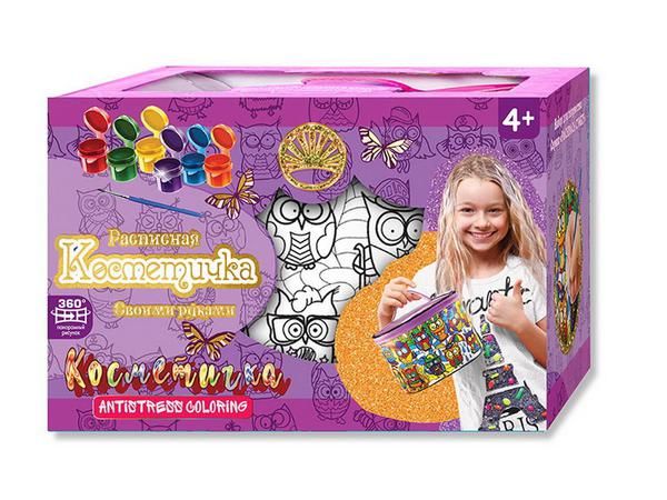 Лапландия 91003б Набор для творчества Косметичка - Антистресс СОВЫ Лапландия 91003б Набор для творчества Косметичка - Антистресс СОВЫ