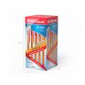 ErichKrause 43196 Ручка шариковая R-301 Orange Stick 0.7, красные чернила
