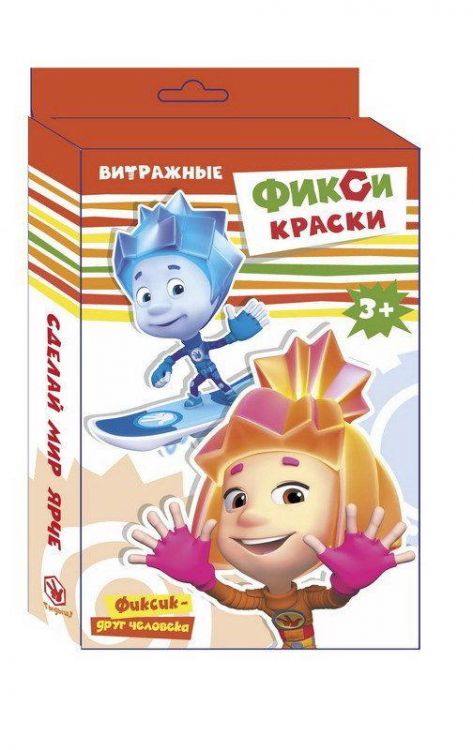 CENTRUM 88361 Краски витражные "Фиксики",  6 штук