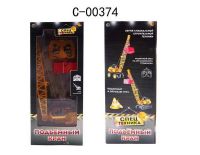 ABtoys (АБтойс) C-00374 Спецтехника. Подъемный кран на проводе 1:50 с реалистичными функциями, гусеничный ход