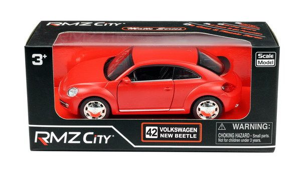 RMZ City 554023M(A) Машина металлическая Volkswagen New Beetle 2012, 1:32, красный матовый цвет