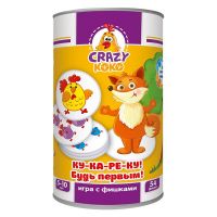 Vladi Toys VT8020-04 Игра настольная в тубусе "Ку-ка-ре-ку!"