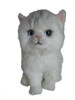 ABtoys M5139 Мягкая игрушка Кошечка белая, 24 см