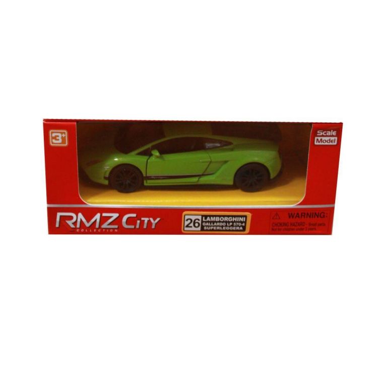 RMZ City 554998 Машина металлическая  Lamborghini Gallardo LP570-4 Superleggera, 1:36, инерционная, зеленый матовый цвет