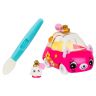 Moose 57132 Машинка Cutie Car S3, меняющая цвет с кисточкой и фигуркой Шопкинс, Perfume Le Zoom