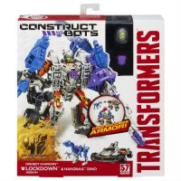 Hasbro A6167 Transformers Construct Bots Конструктор 3в1 Констракт-Боты: Войны, Локдаун и Когтистый Динозавр, 57 деталей