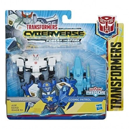 Hasbro E4219 Transformers Cyberverse Spark Armor Tрансформер Prowl & Cosmic Patrol, 13 см