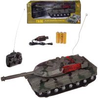 ABtoys (АБтойс) C-00426/зеленый Боевая сила. Танк на дистационном управление, со световыми и звуковыми эффектами, зеленый