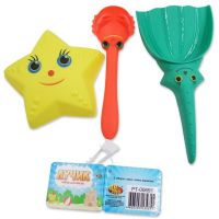 Junfa ZY307638 Набор игрушек для песочницы JUNFA Морские обитатели 3 предмета